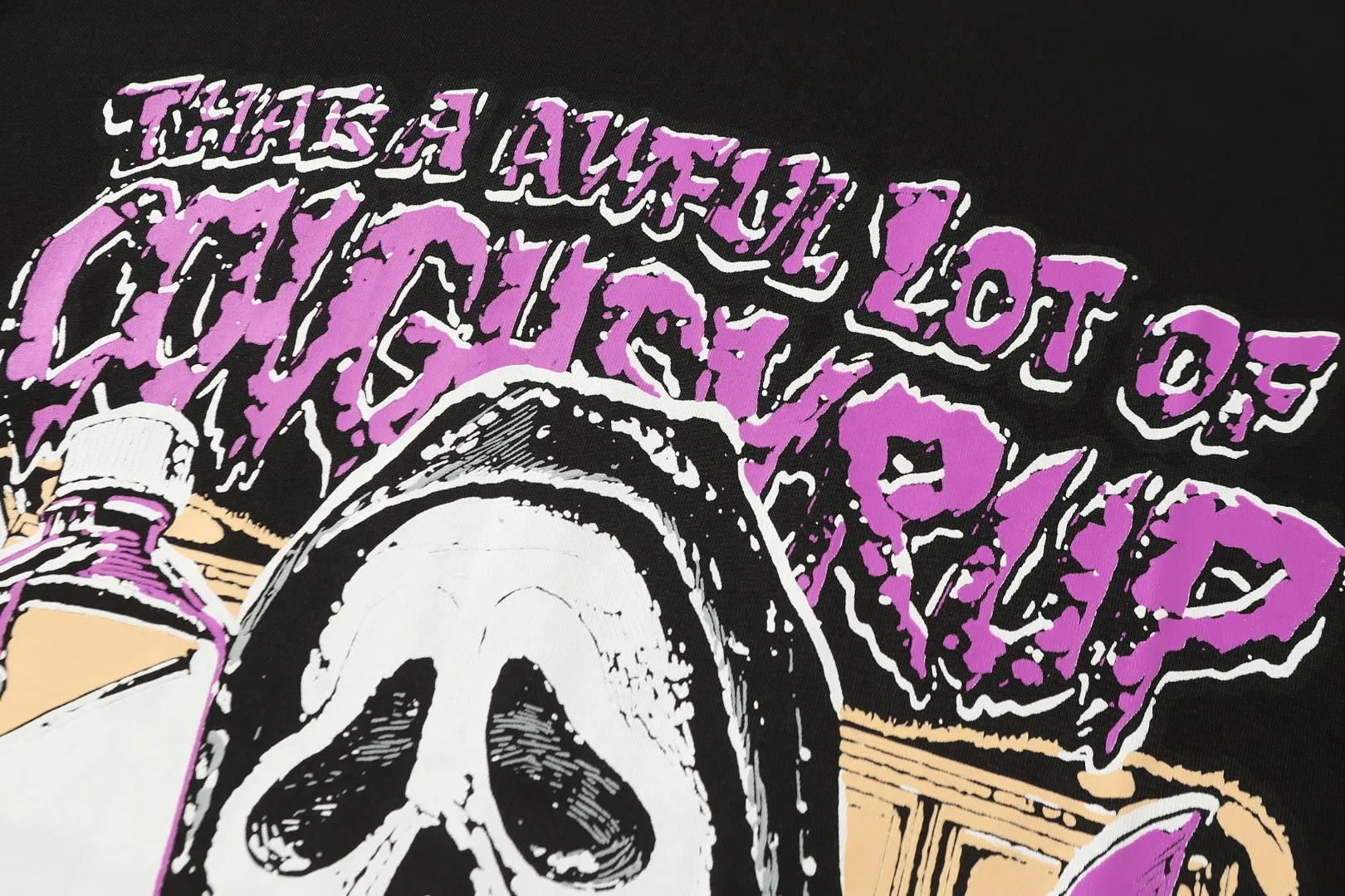 # Black ｜ THAT'S A AWFUL LOT OF COUGH SYRUP In Stock T （fabric):32 Sizes（size）：S-M L X L （colour）： Black